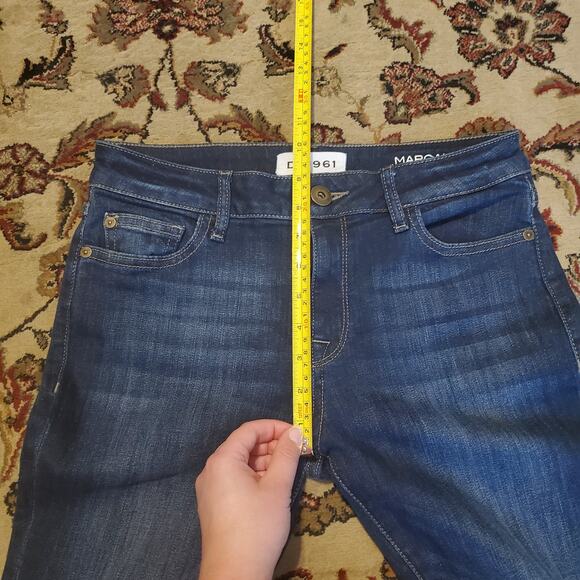 DL1961 Margaux Instasculpt Ankle Skinny Dark Wash Jeans Winter Women's Size 28 - Picture 13 of 16